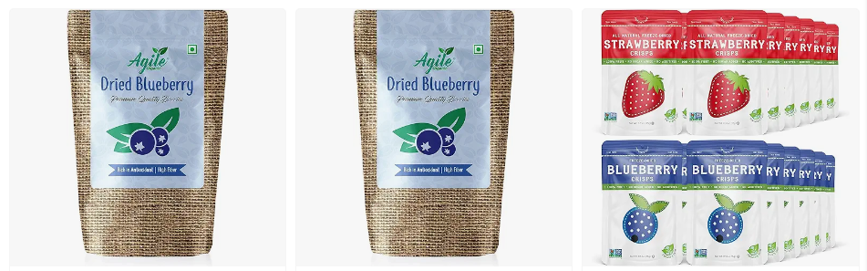 blueberry organic fresh fruit